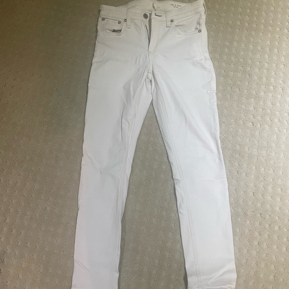 White rag and bone skinny leg jeans - Picture 1 of 3